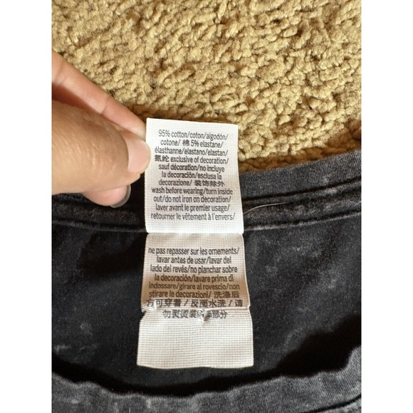 Victoria Secret Rouched Dress Women's Medium Acid Wash Black - Picture 3 of 6